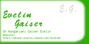 evelin gaiser business card